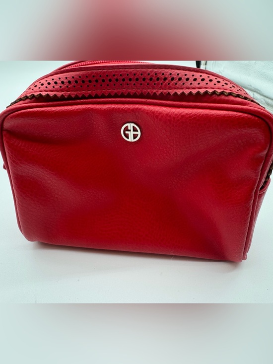Handbags - Nordstrom  red leather  Cosmetic Pouch Giani Bernini Travel Pouch